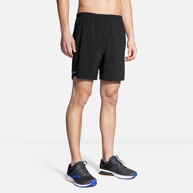 Brooks Sherpa 7 2-in-1 Running Shorts - Men's - Grey (74258-PTUF)